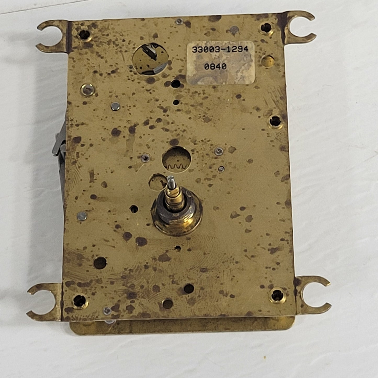 Vintage Synchron 33003-1294 0840 Gear Box Clock Mechanism Movement Assembly