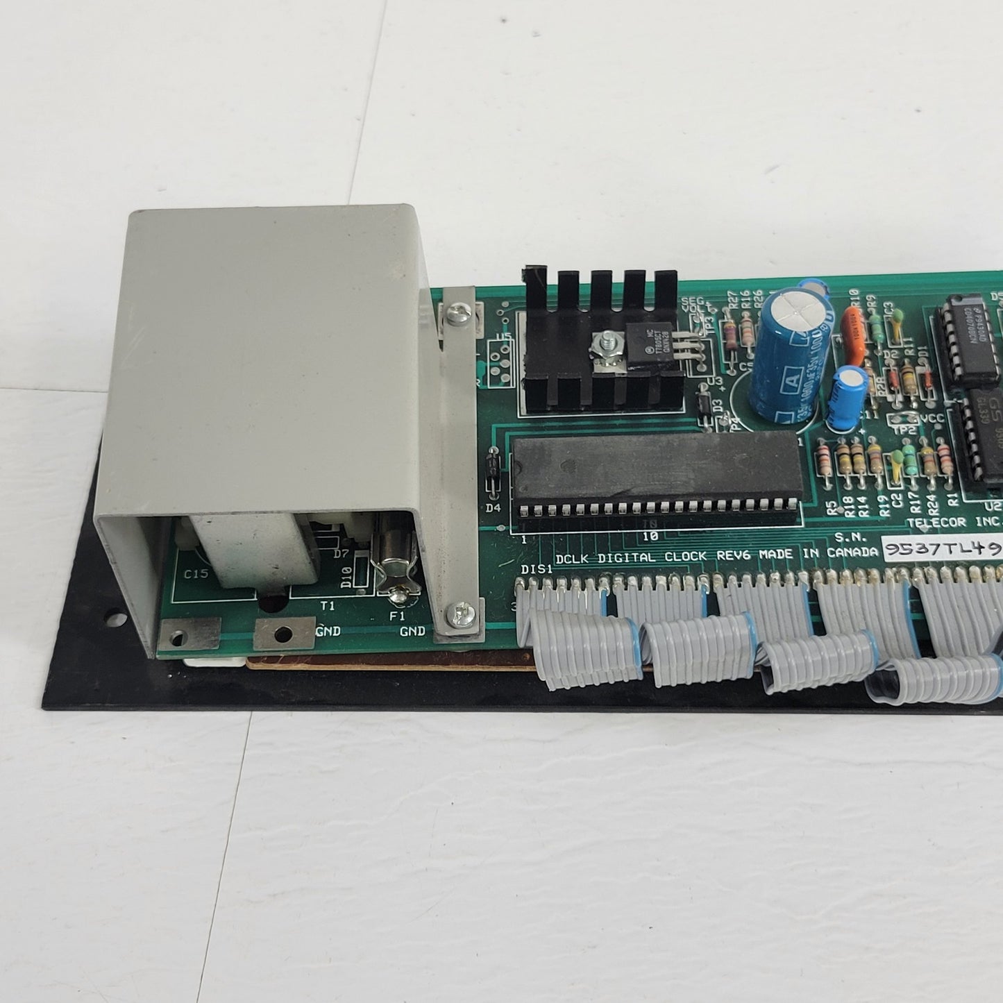 Telecor DCLK Digital Clock Rev 6 Circuit Board Screen With Black Frame