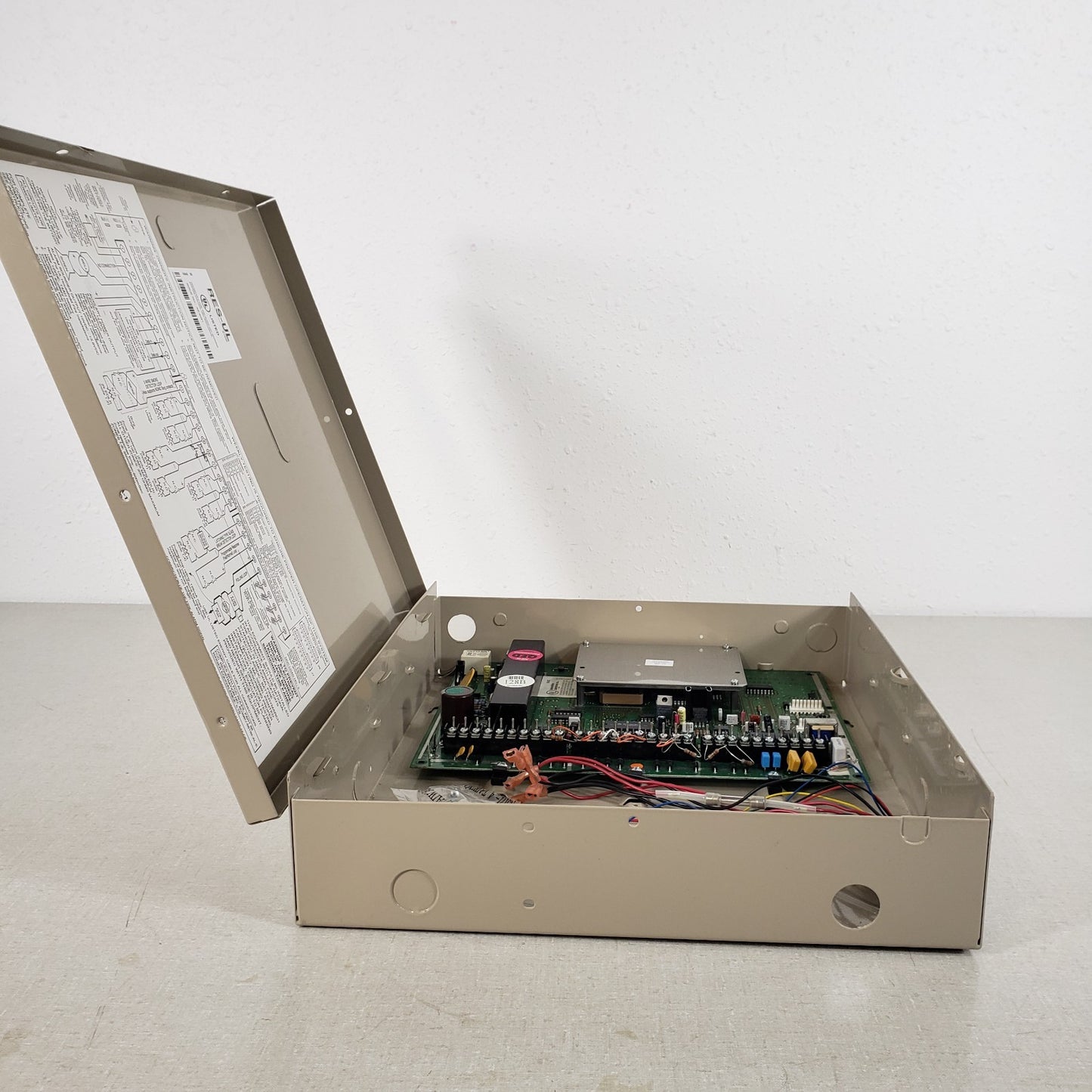 Ademco Control Vista128B Rev 1.3 Fire Alarm Control Board Metal Enclosure FACP