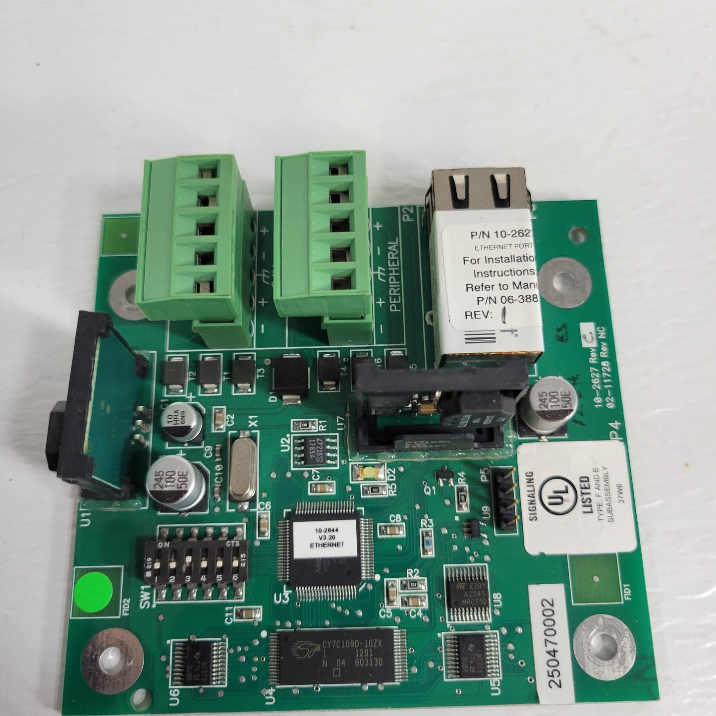 Fike 10-2627 Rev C Signaling Board Ethernet Module without Enclosure Fire