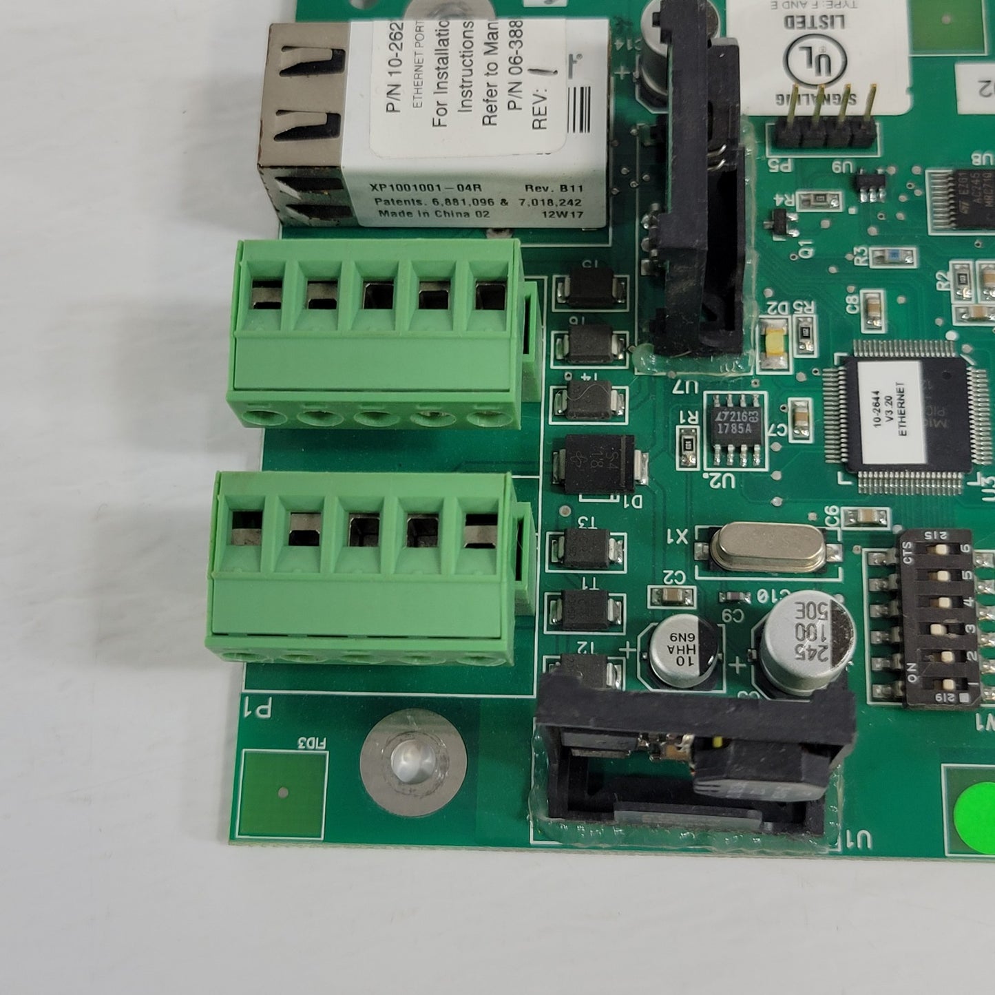 Fike 10-2627 Rev C Signaling Board Ethernet Module without Enclosure Fire