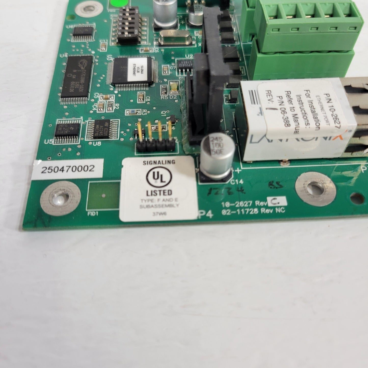 Fike 10-2627 Rev C Signaling Board Ethernet Module without Enclosure Fire