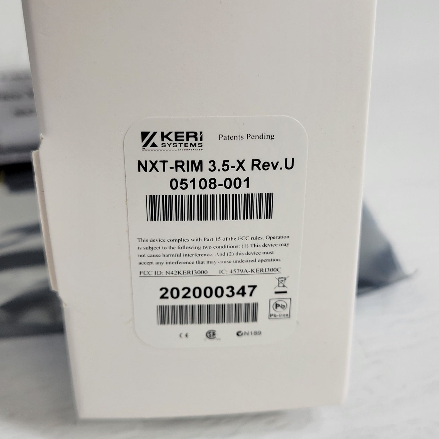 Keri NXT-RIM 3.5-X Rev. U NXT-RM3 Reader Interface Module RFID Scanner 05108-001