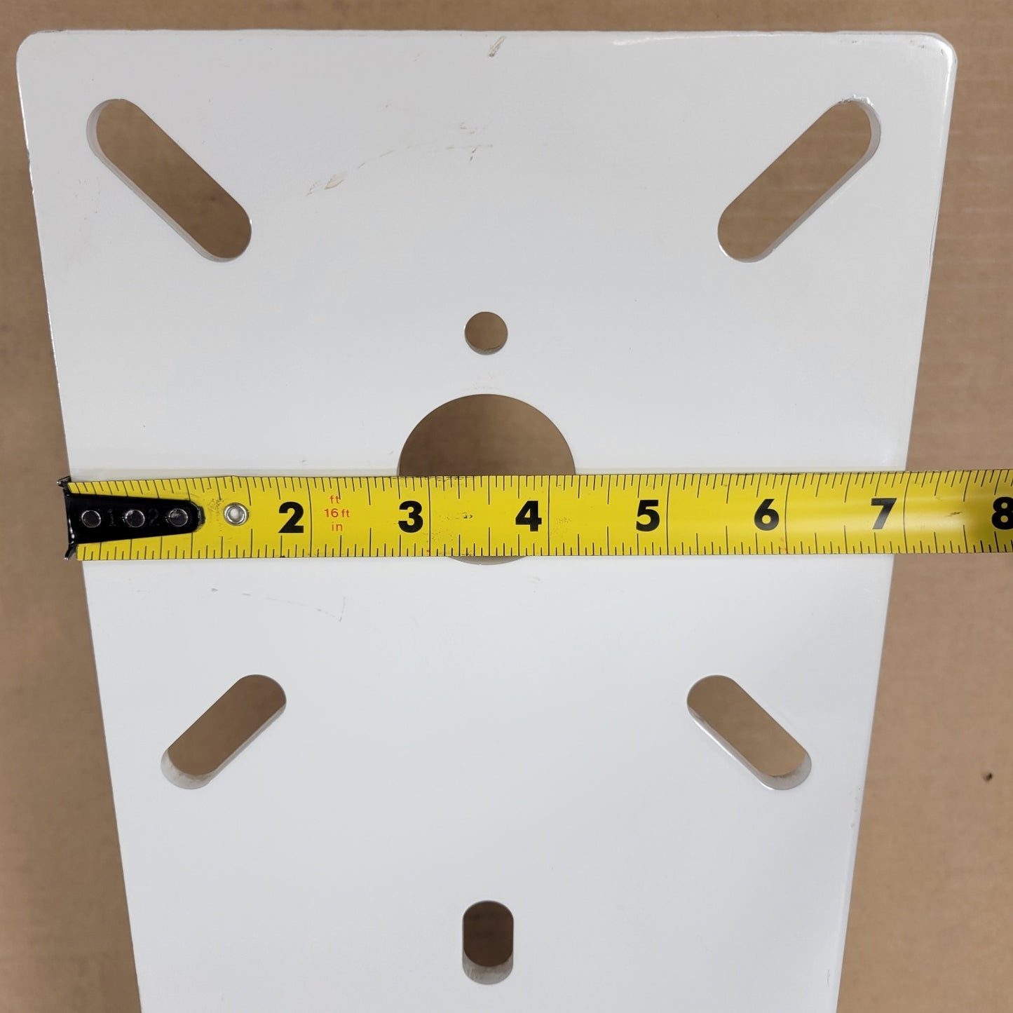 Custom Mount Display To Floor Or Wall 22" Tall 7 Wide 1/4" Thick Steel White