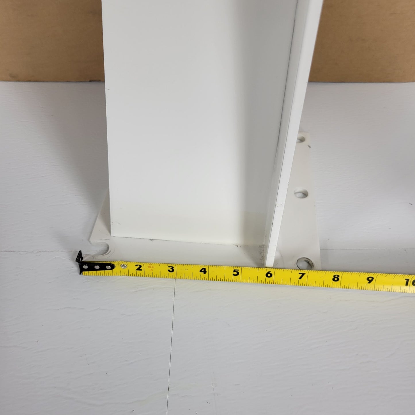Custom Mount Display To Floor Or Wall 22" Tall 7 Wide 1/4" Thick Steel White