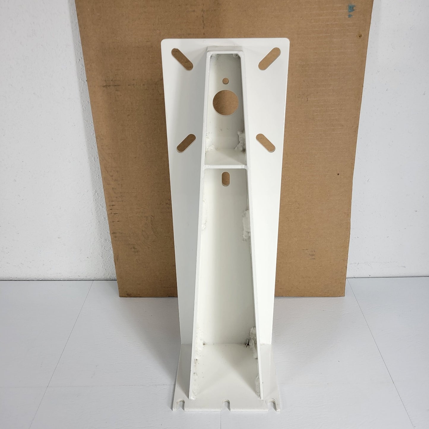 Custom Mount Display To Floor Or Wall 22" Tall 7 Wide 1/4" Thick Steel White