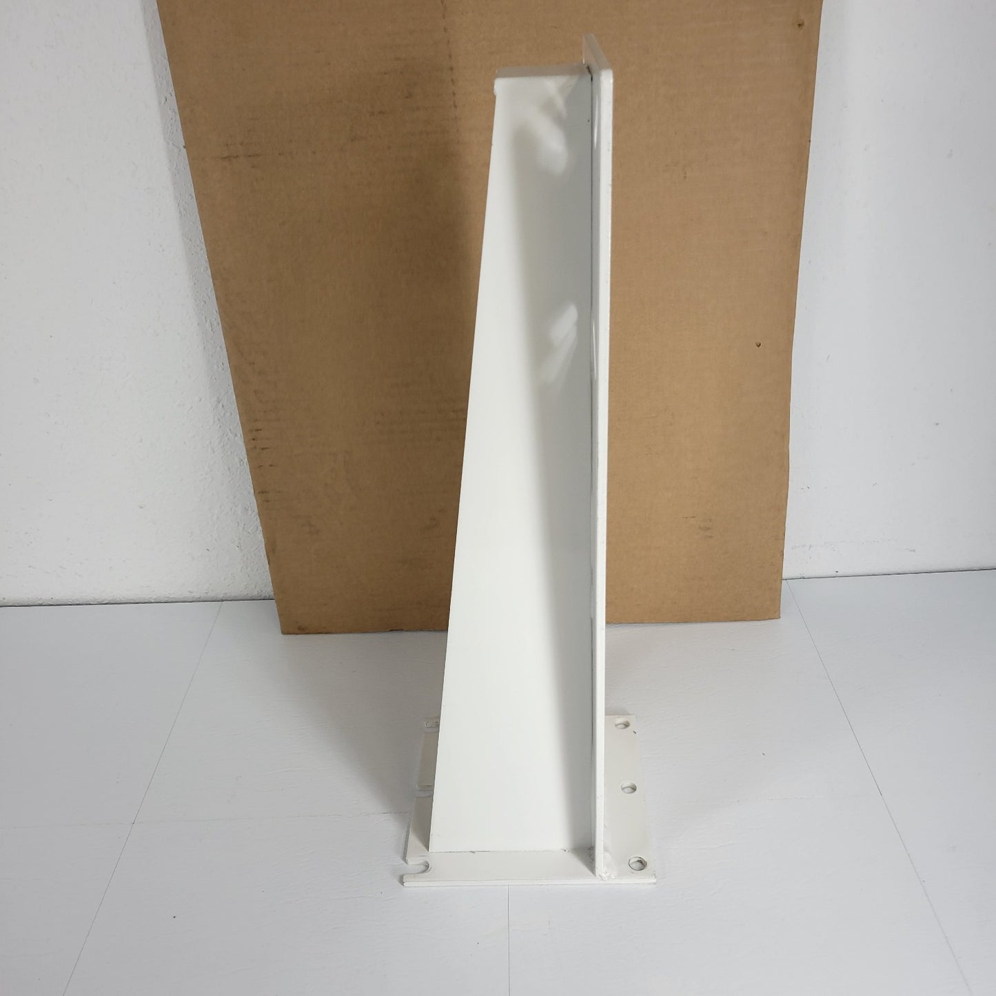 Custom Mount Display To Floor Or Wall 22" Tall 7 Wide 1/4" Thick Steel White