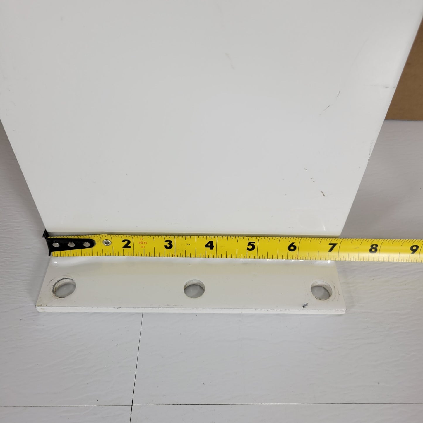 Custom Mount Display To Floor Or Wall 22" Tall 7 Wide 1/4" Thick Steel White