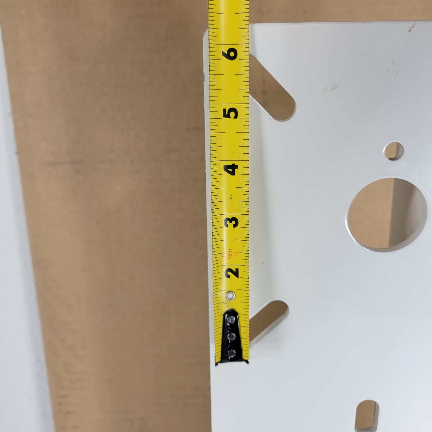 Custom Mount Display To Floor Or Wall 22" Tall 7 Wide 1/4" Thick Steel White