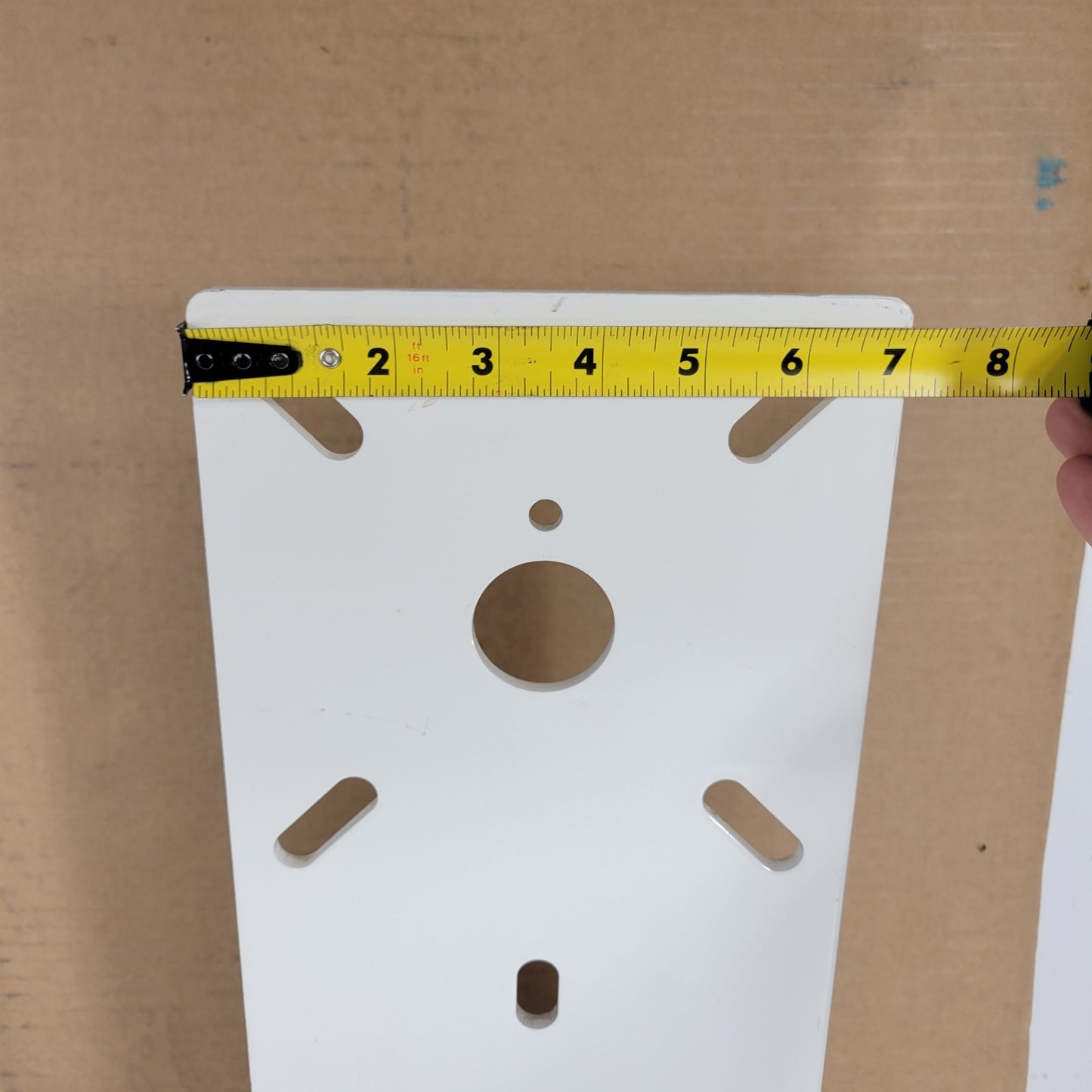 Custom Mount Display To Floor Or Wall 22" Tall 7 Wide 1/4" Thick Steel White