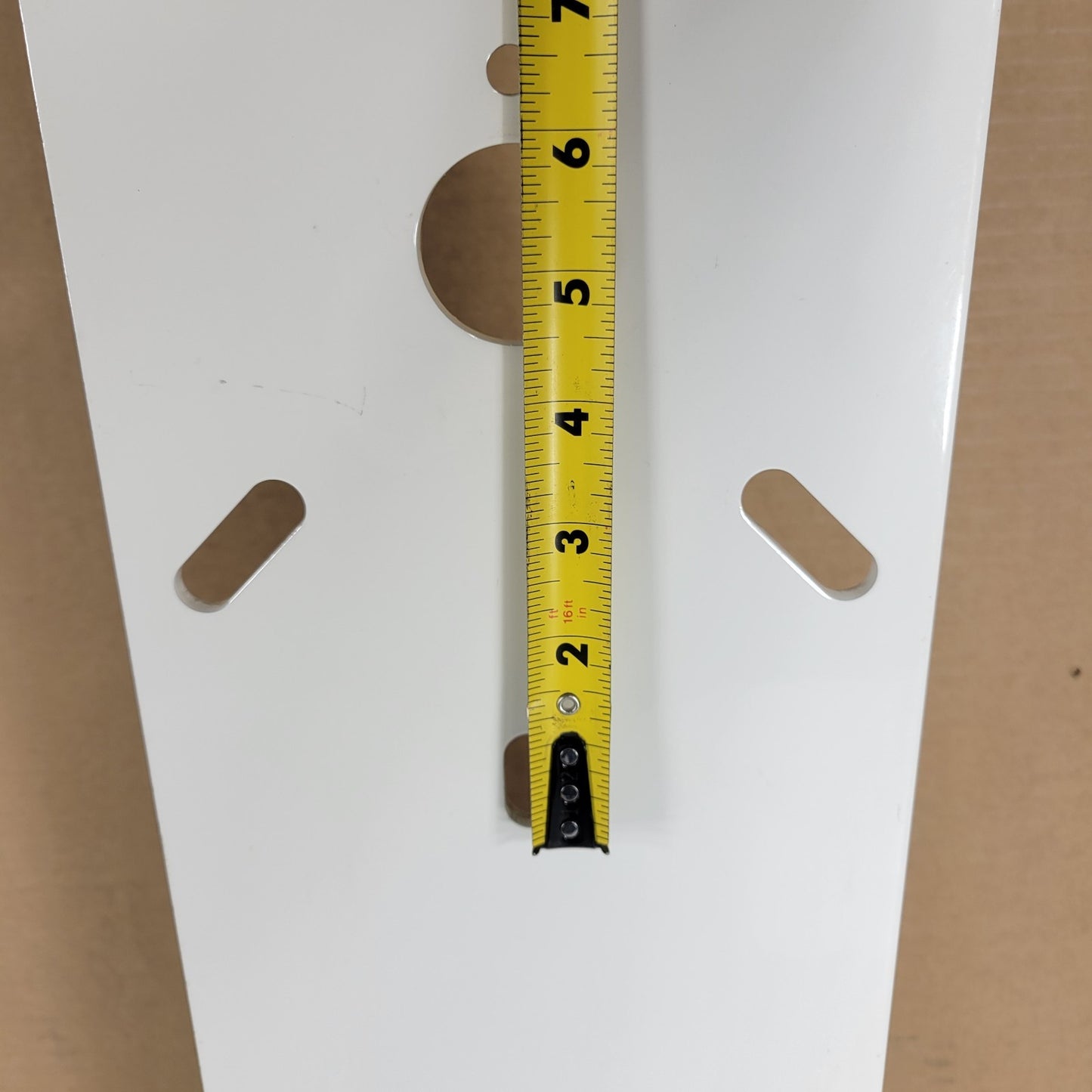 Custom Mount Display To Floor Or Wall 22" Tall 7 Wide 1/4" Thick Steel White