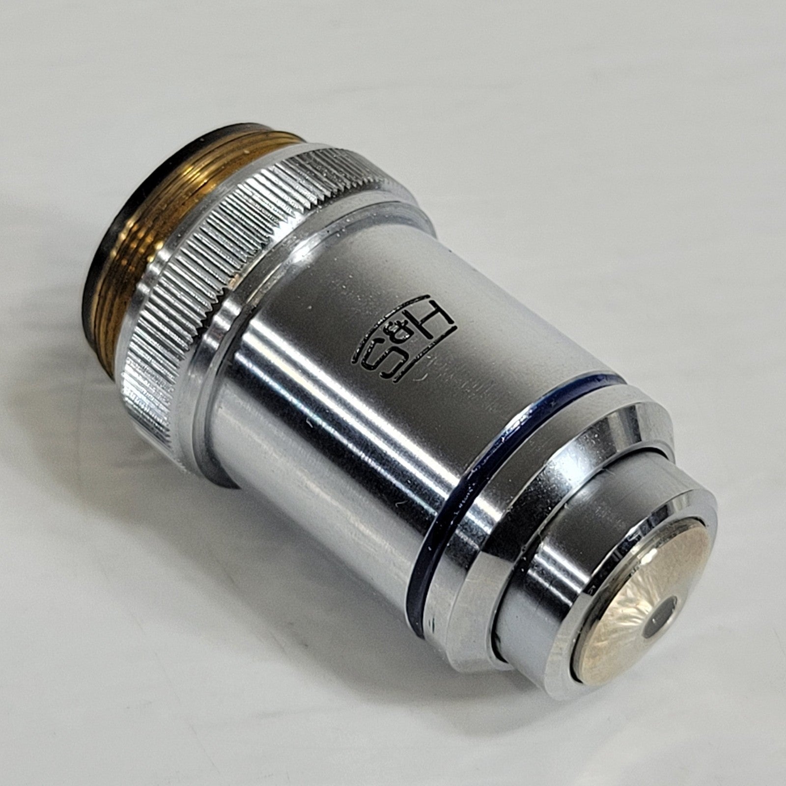 S&H 40X Mag Microscope Objective 20mm Thread Mount 0.65 Ocular Optical ...