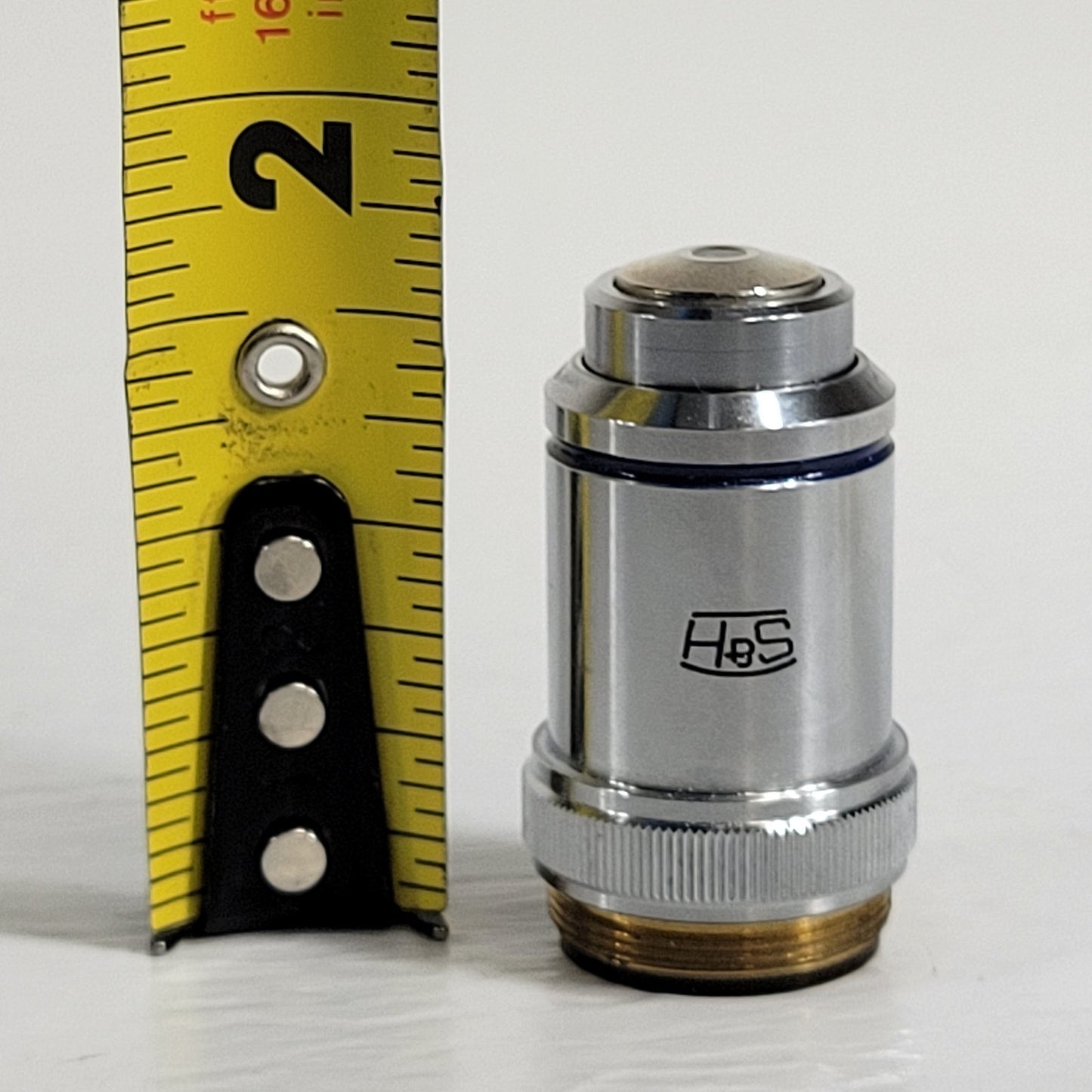 S&H 40X Mag Microscope Objective 20mm Thread Mount 0.65 Ocular Optical Lens