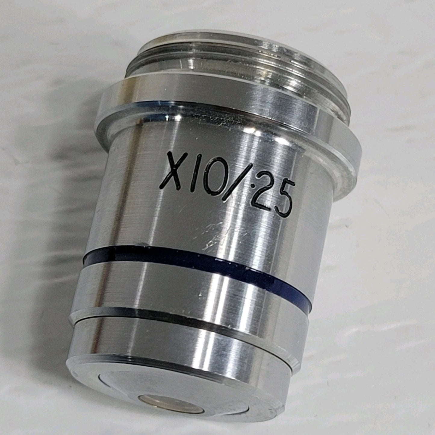 Beck 10X/25 Mag Microscope Objective Lens 20mm Thread Base Optical Instrument