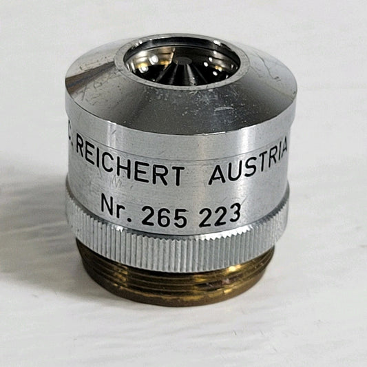 Vintage 4x C. Reichert 265 223 Microscope Objective 20mm Thread Optical Lens