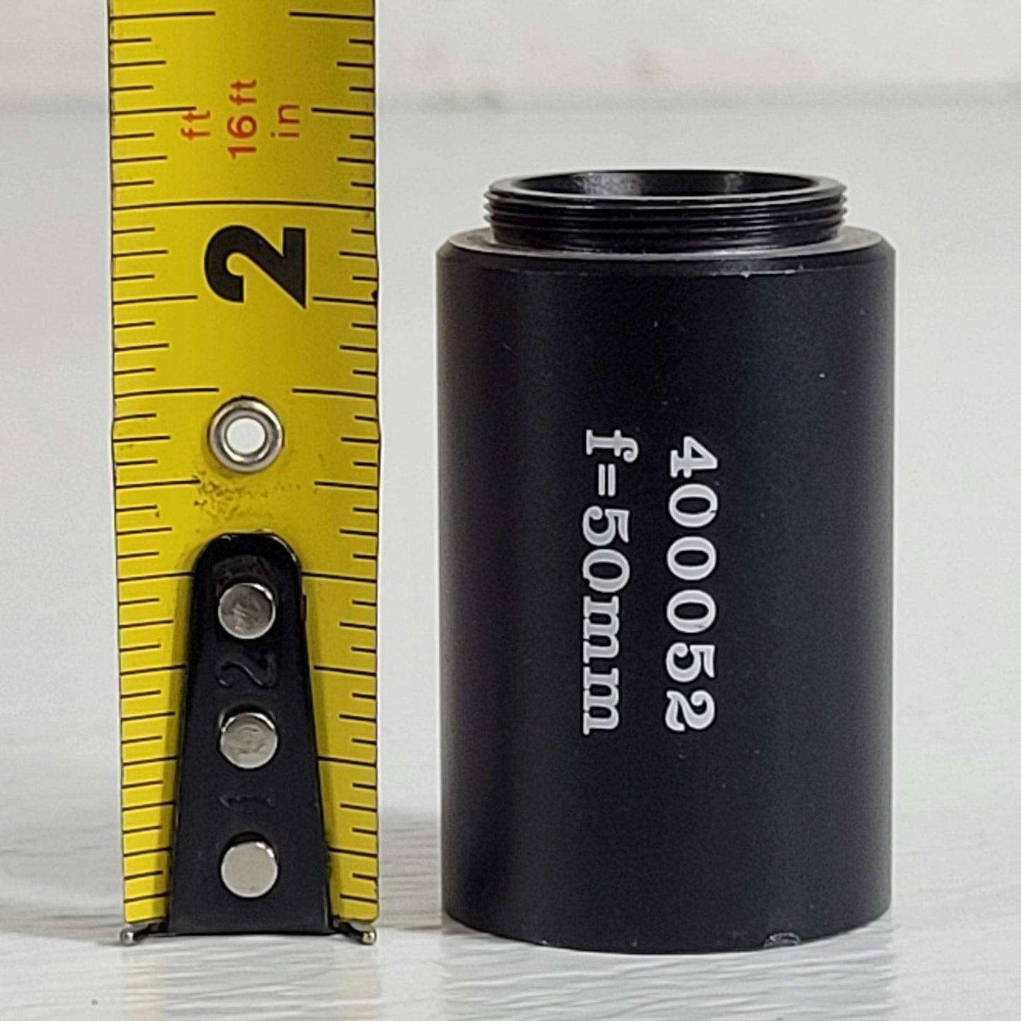 400052 f=50mm Microscope Concave Objective Ocular Optical Lens 25mm Thread Base