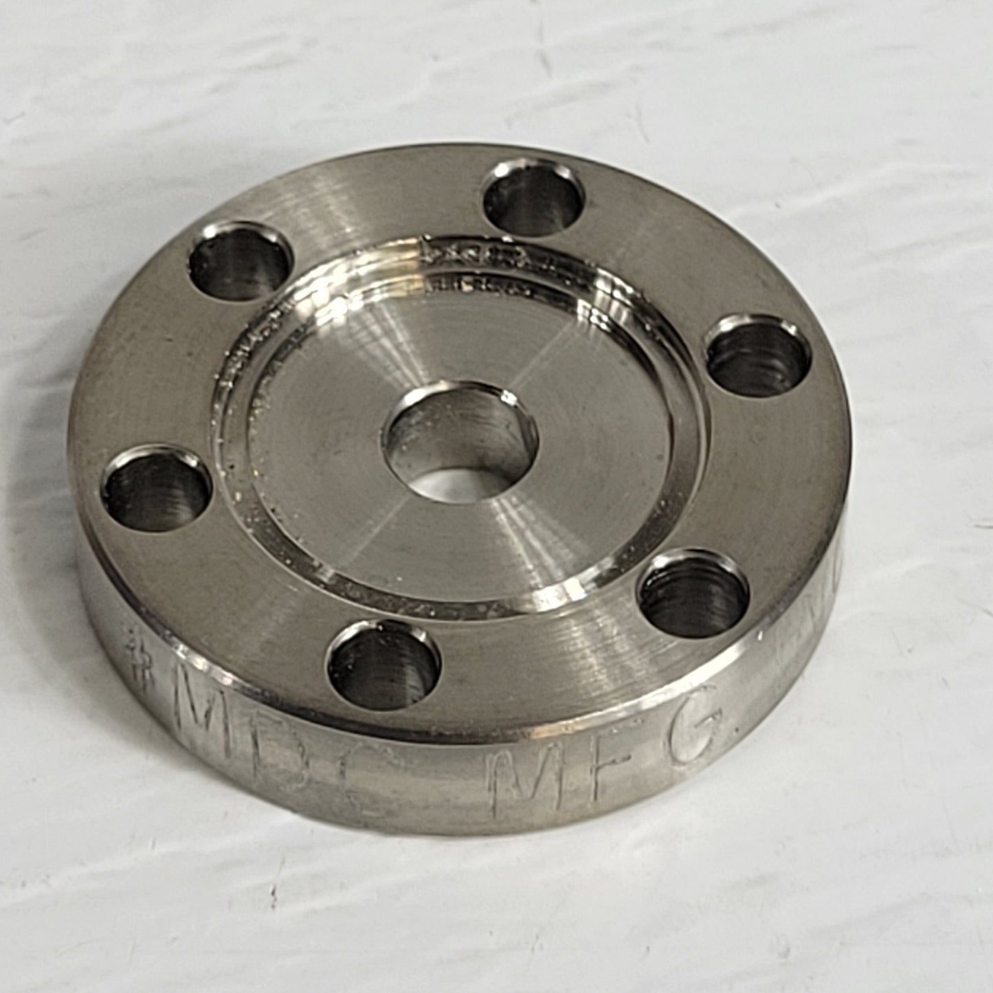 Set of Three 1.33" DN16CF Conflat Half Nipple 1/4" Bore 1/3" Weld High Vacuum