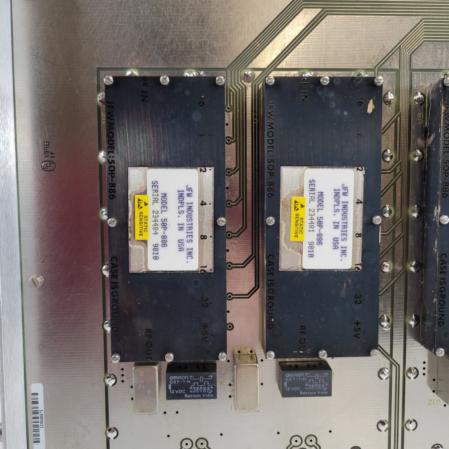Varian 992194-01D NMR R.F. Atten/Switch 87-195832-00E JFW 50P-886 Board