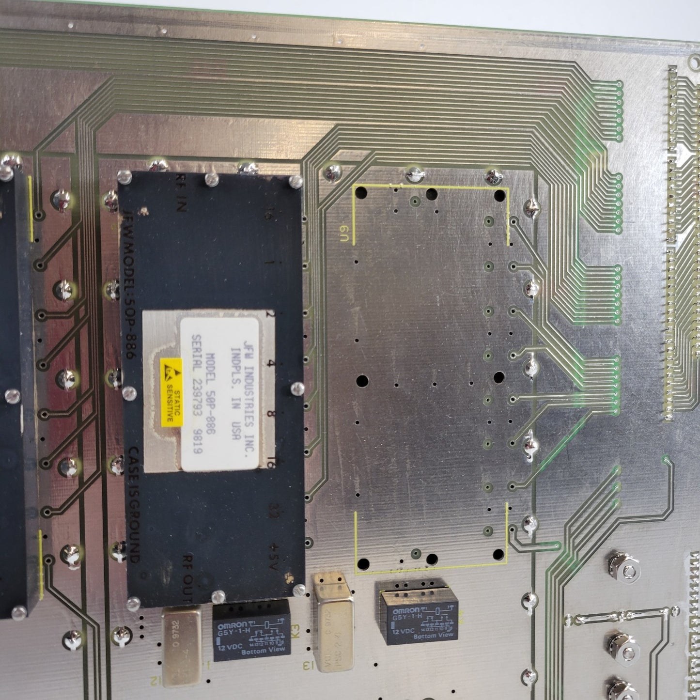 Varian 992194-01D NMR R.F. Atten/Switch 87-195832-00E JFW 50P-886 Board