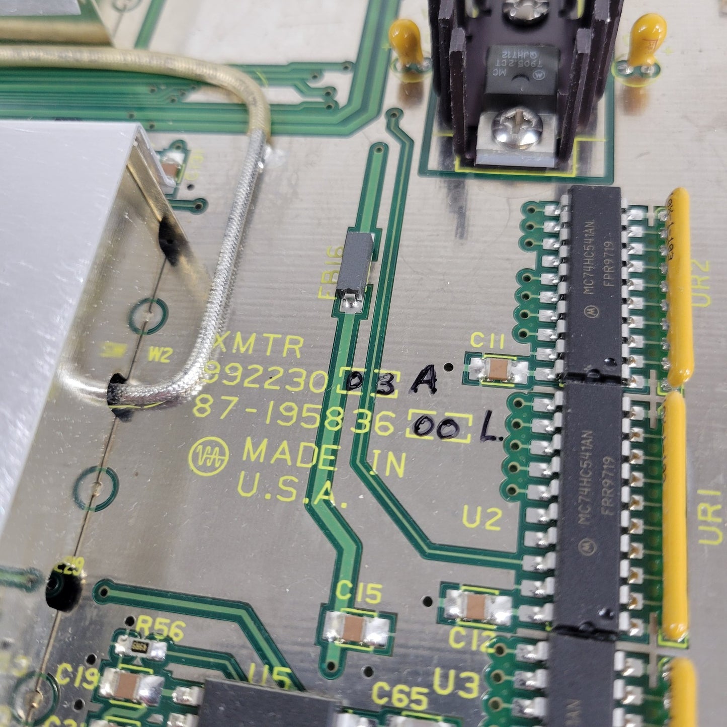 Varian XMTR 992230-03A Module Board 87-195836 Transmission RCVR PCB