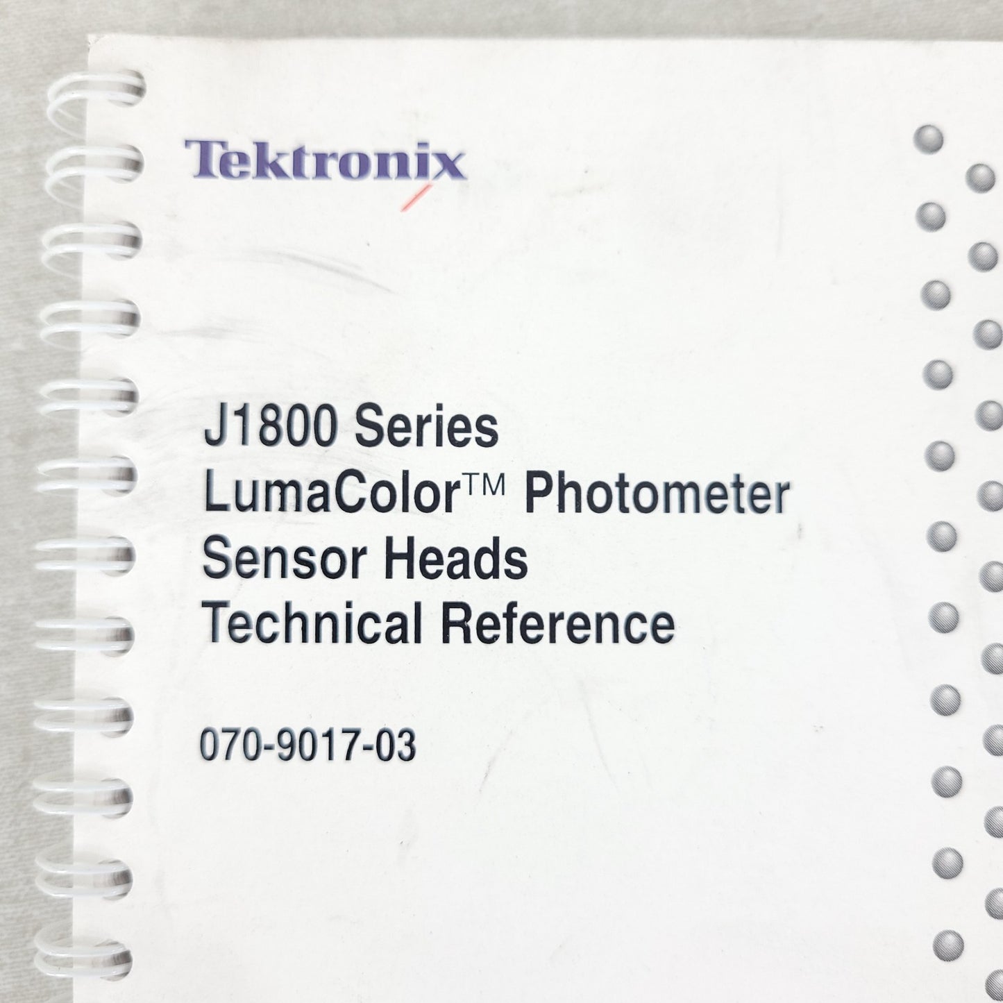 Tektronix J17 LumaColor Photometer Set J1820 Chromaticity Head Light Measurer