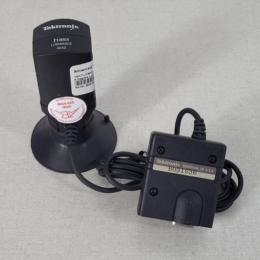 TESTED Tektronix J1803 Luminance Head For Photometer Chromaticity Light Measurer