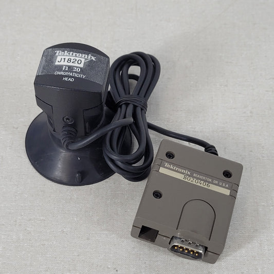 Tested Tektronix J1820 Chromaticity Head Detector For Photometer Light LumaColor