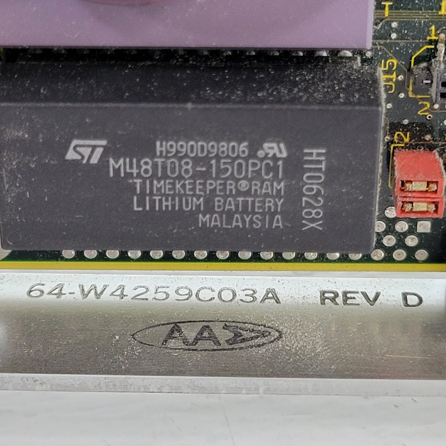 Motorola MVME 162-222 64-W4259C03A Rev D  84-W8866B01E FAB Rev A 01-W3866B-48B