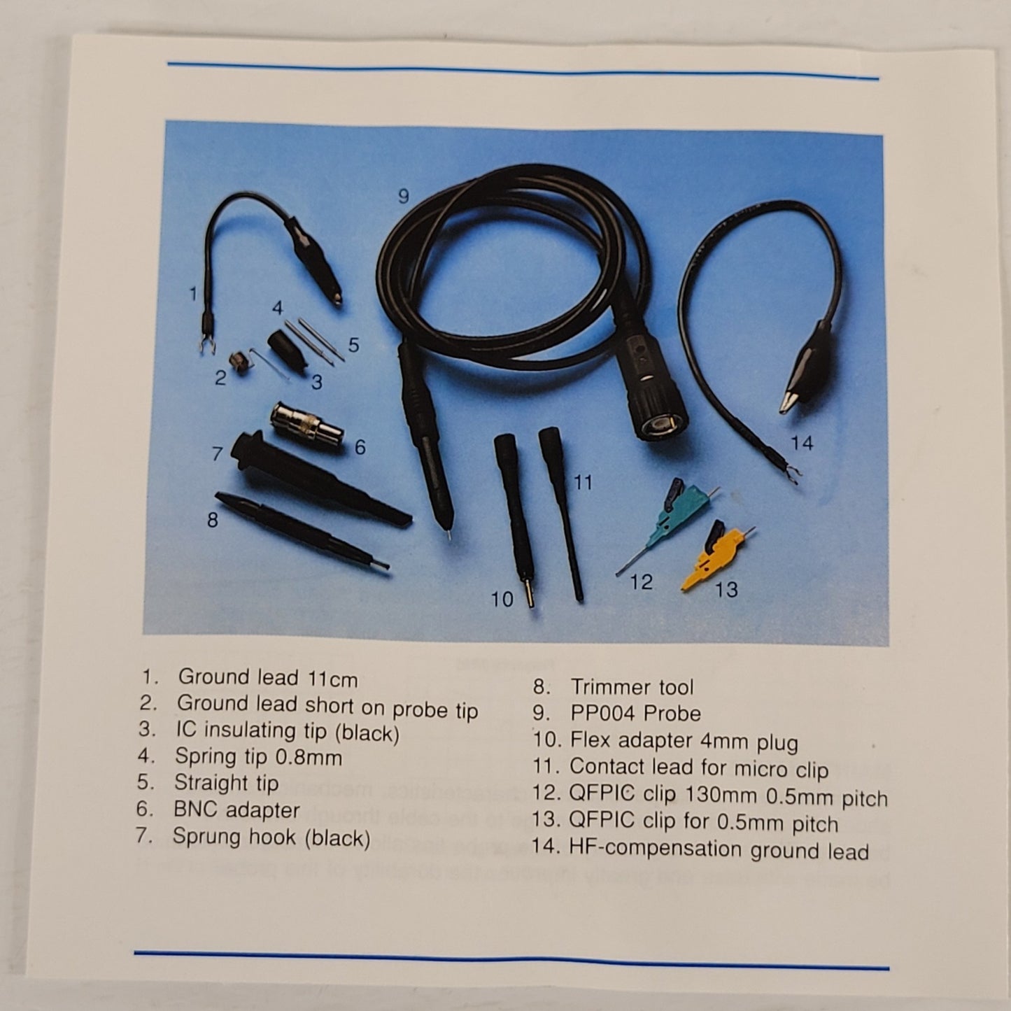 LeCroy Oscilloscope Passive Probe PP004 Kit Micro-fine Tip For Circuit Boards