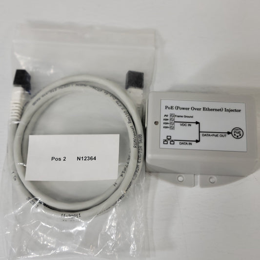 TP-DCDC-1248 PoE Power Over Ethernet Injector w/ New 6a R&Mfreenet Patch Cord