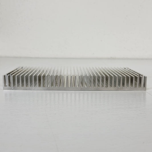 Aluminum Passive Heatsink 9.7"x5.5" Panel Mount 4 Screw Holes Device Cooler Fin