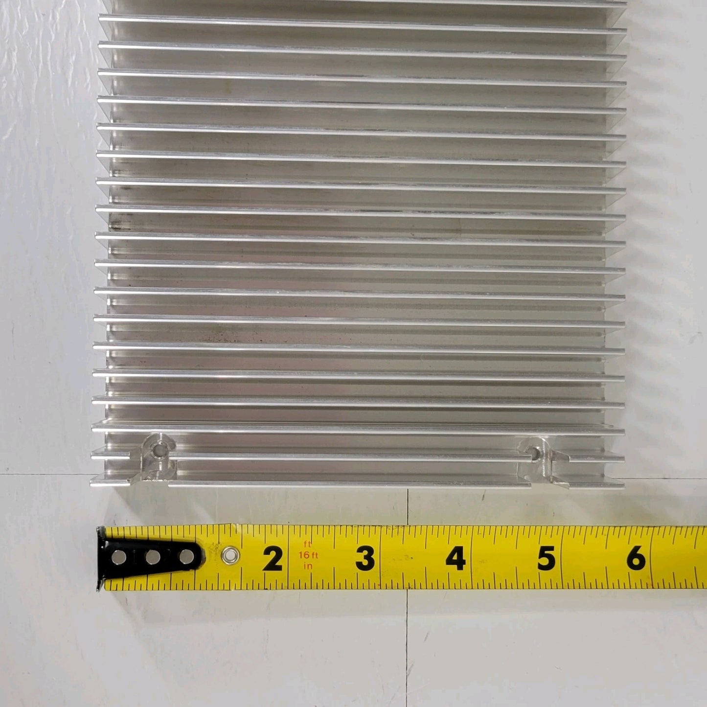 Aluminum Passive Heatsink 9.7"x5.5" Panel Mount 4 Screw Holes Device Cooler Fin