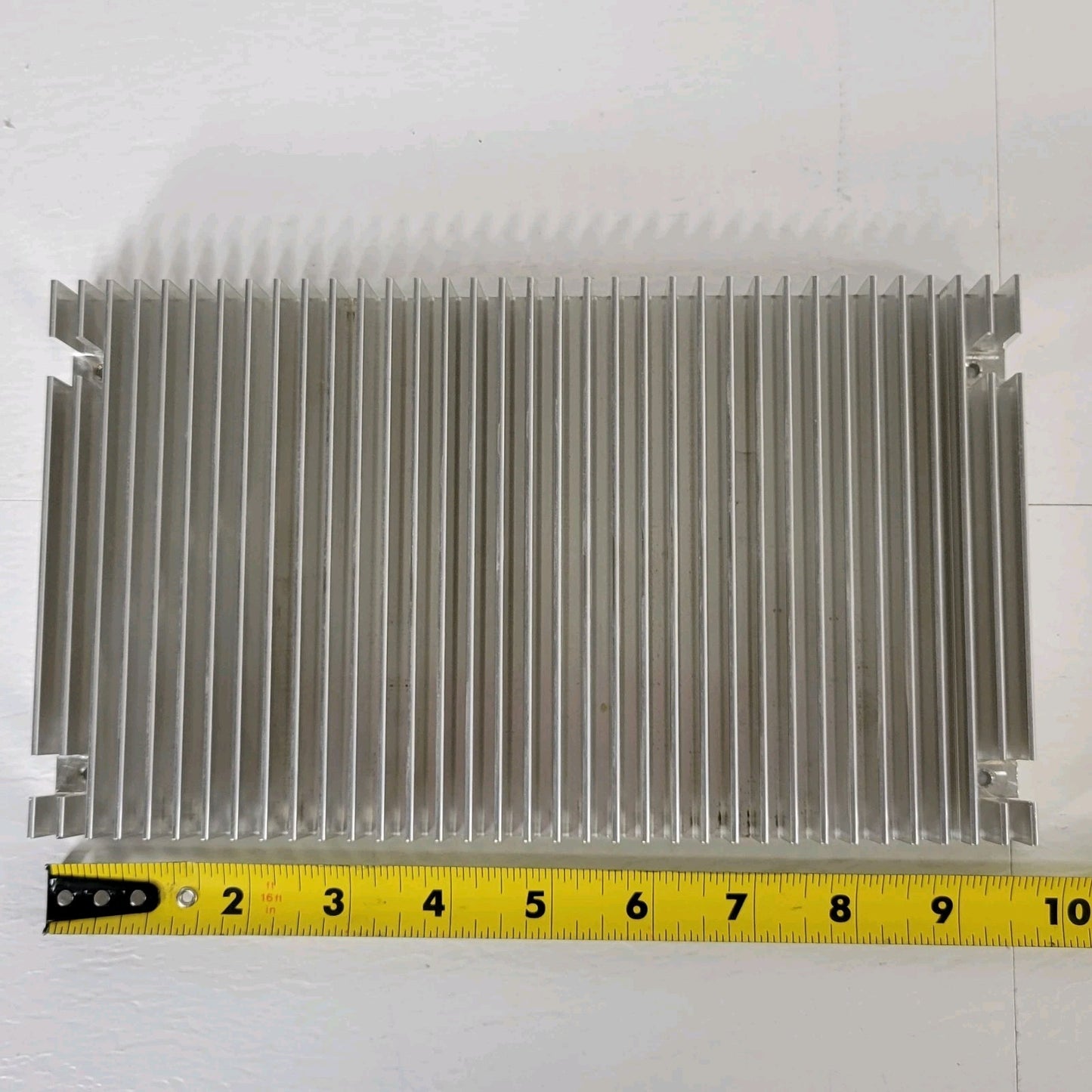 Aluminum Passive Heatsink 9.7"x5.5" Panel Mount 4 Screw Holes Device Cooler Fin