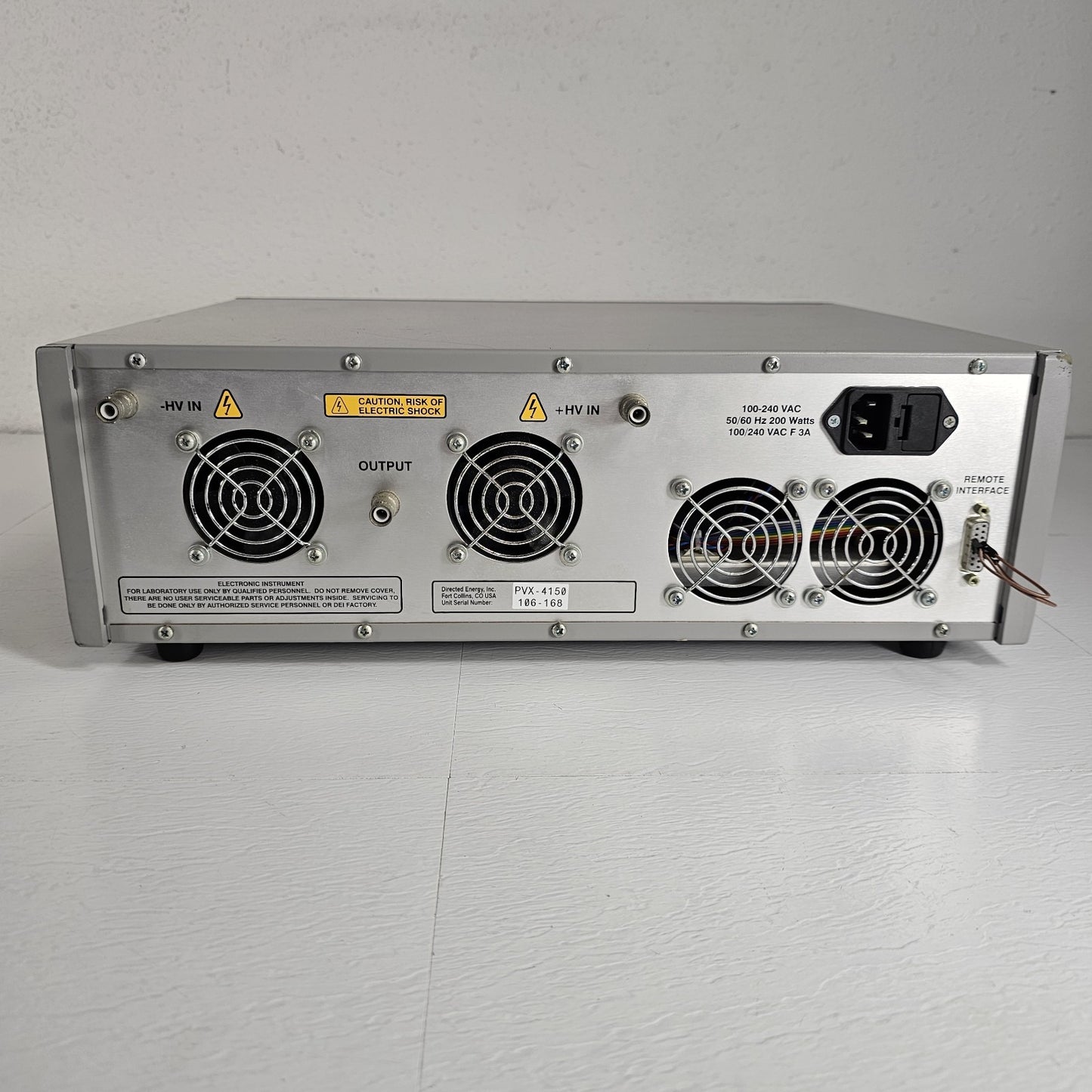 TESTED- DEI Directed Energy BNC PVX-4150 High Voltage Pulse Generator +/-1500V