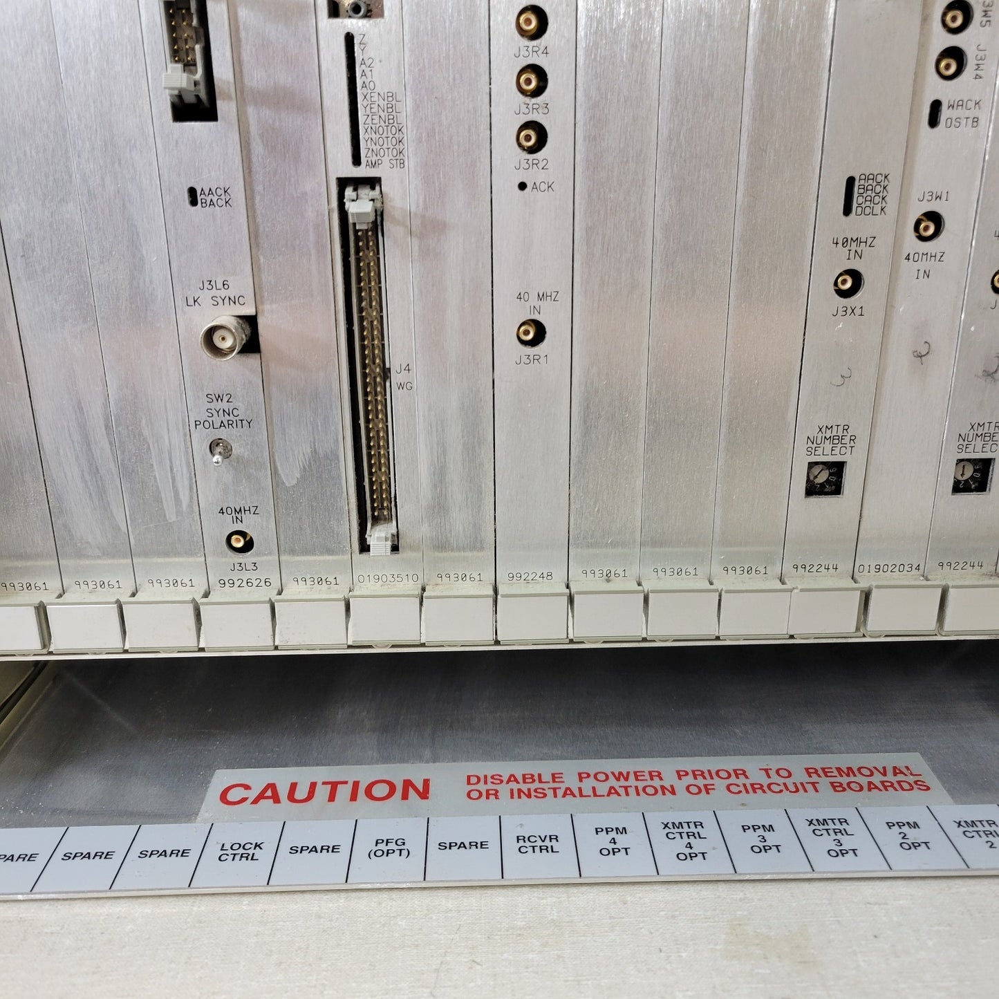 Varian NMR Control Chassis V8021J1-5205 Rev B 0099317200 Rev B HS&R AP&F PFG