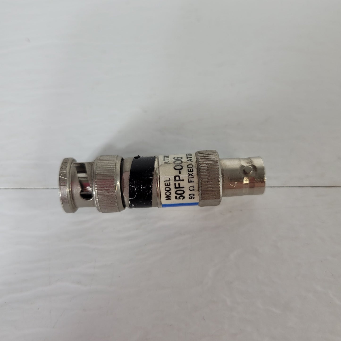 50FP-006 50 Ohm Attenuator 6dB DC-2GHz JFW BNC Male and Female Connectors