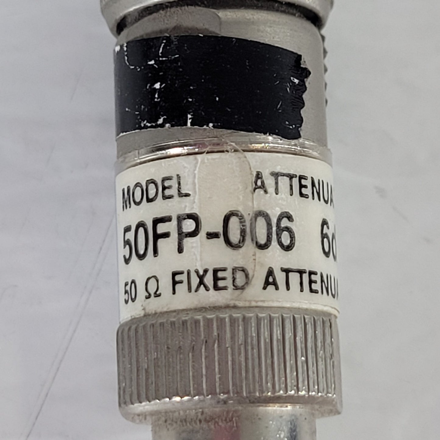 50FP-006 50 Ohm Attenuator 6dB DC-2GHz JFW BNC Male and Female Connectors