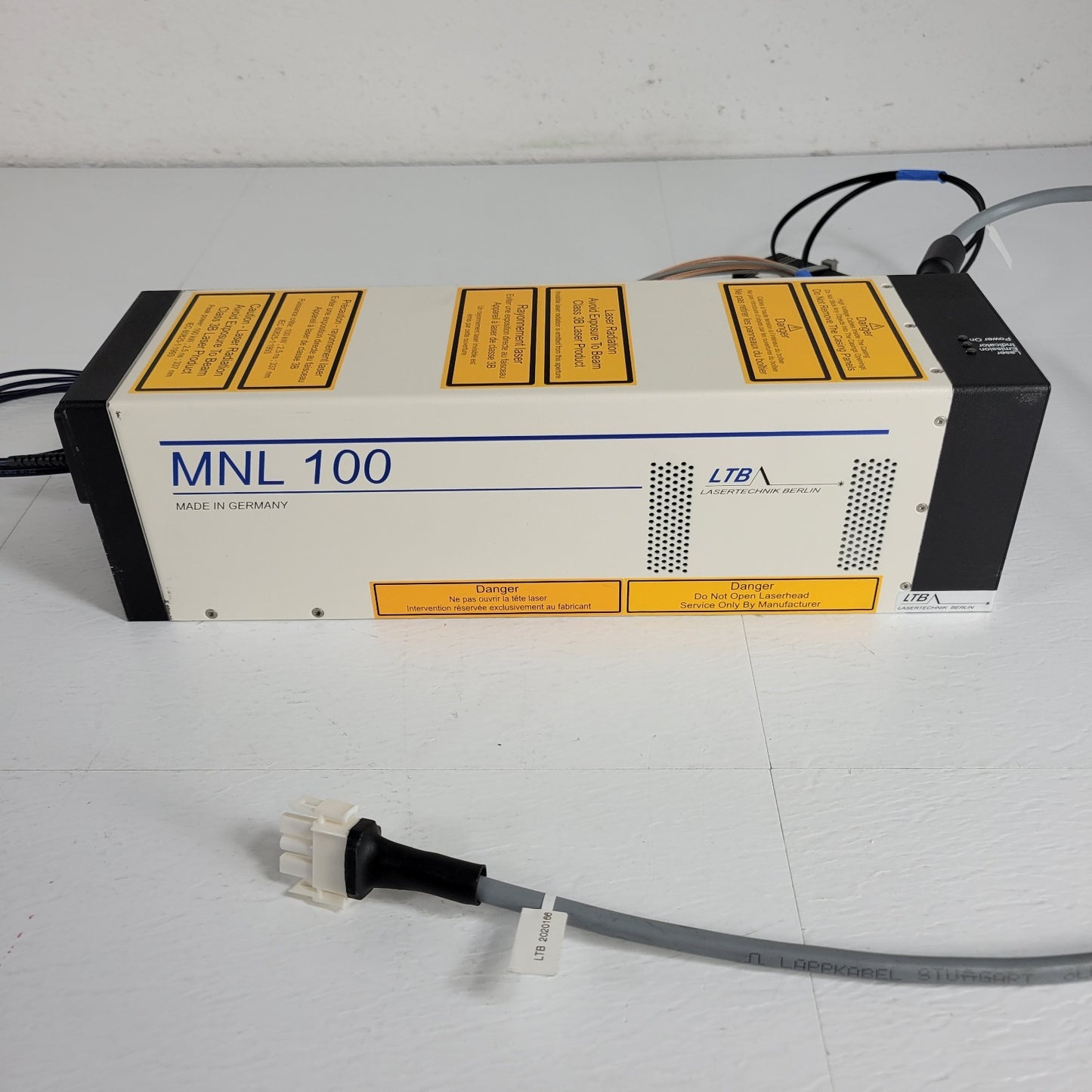 LTB Lasertechnik Berlin MNL-100 Compact UV Nitrogen Laser Wavelength 337.1nm