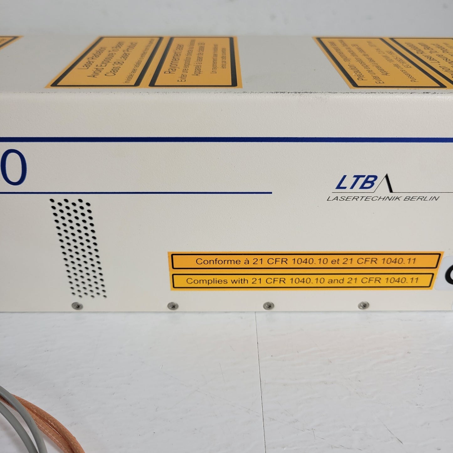 LTB Lasertechnik Berlin MNL-100 Compact UV Nitrogen Laser Wavelength 337.1nm