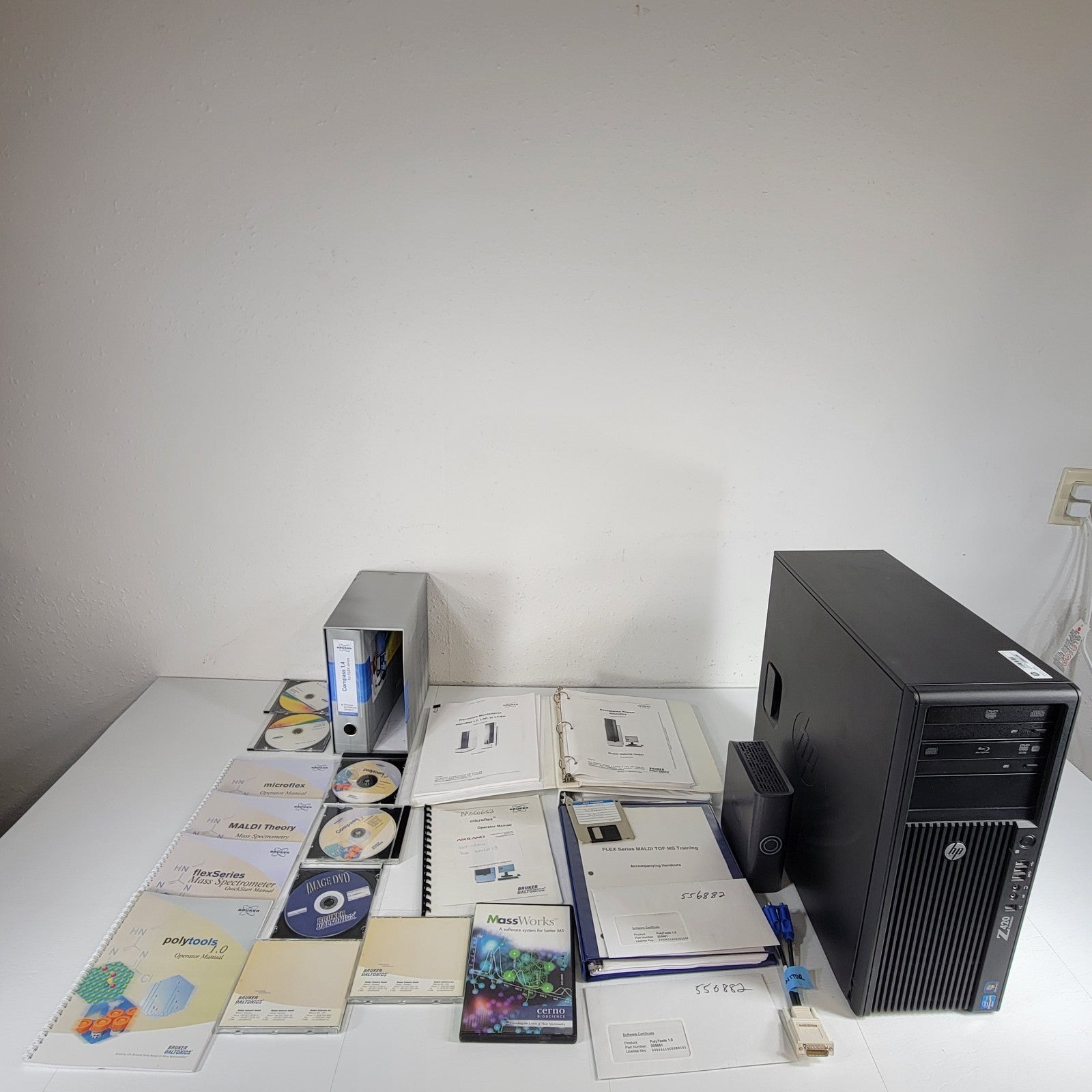 Bruker Microflex LT/SH Mass Spectrometer Software Desktop PC w/ Manual ...