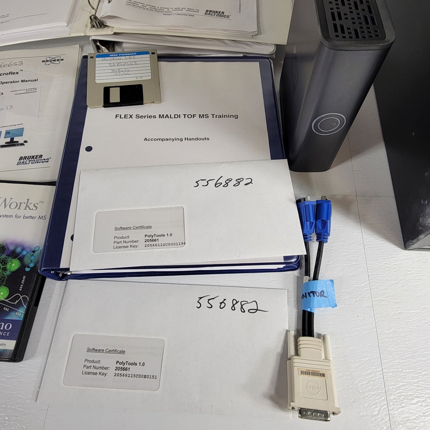 Bruker Microflex LT/SH Mass Spectrometer Software Desktop PC w/ Manuals
