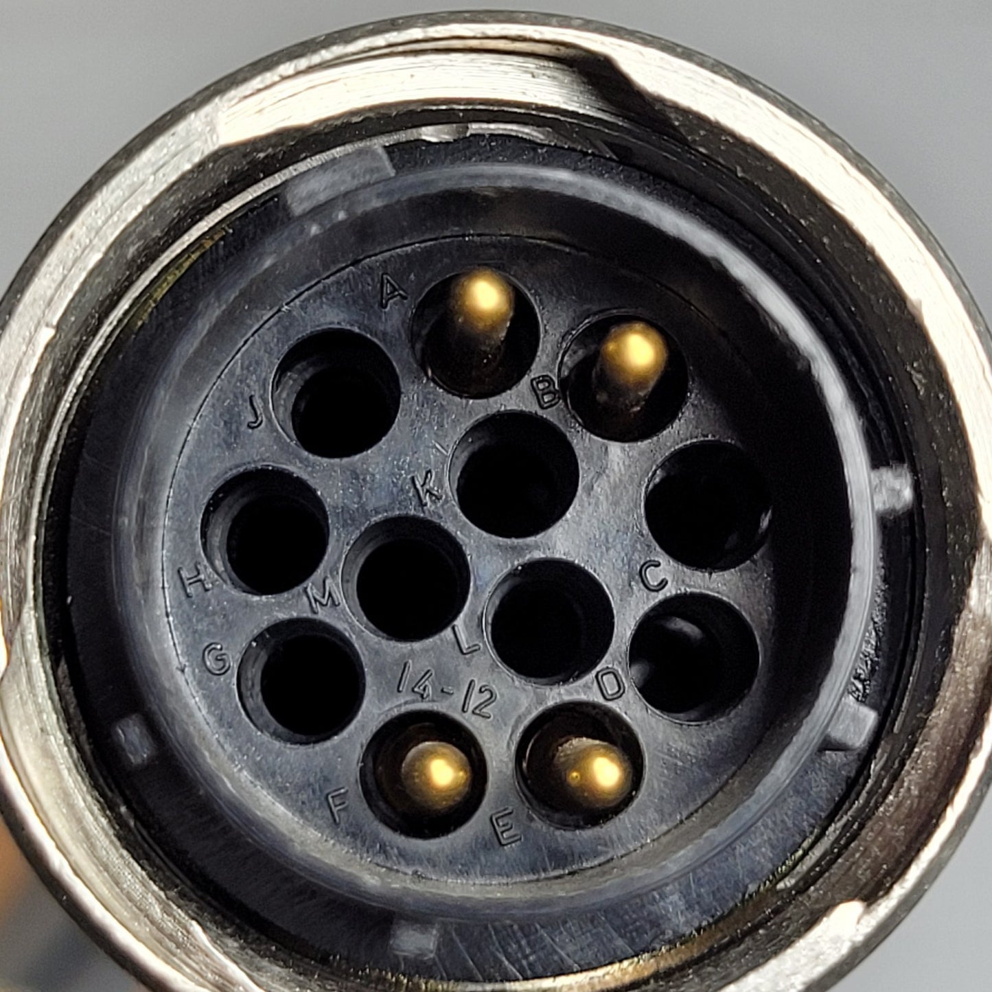 14-12 Multipin Circular MIL-Spec Power Connector For Hi-Speed Data Transmission