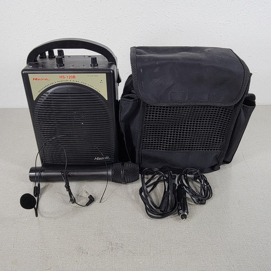 Hisonic HS-120B Rechargeable Portable Wireless Amplifier and Mic VFH High Band