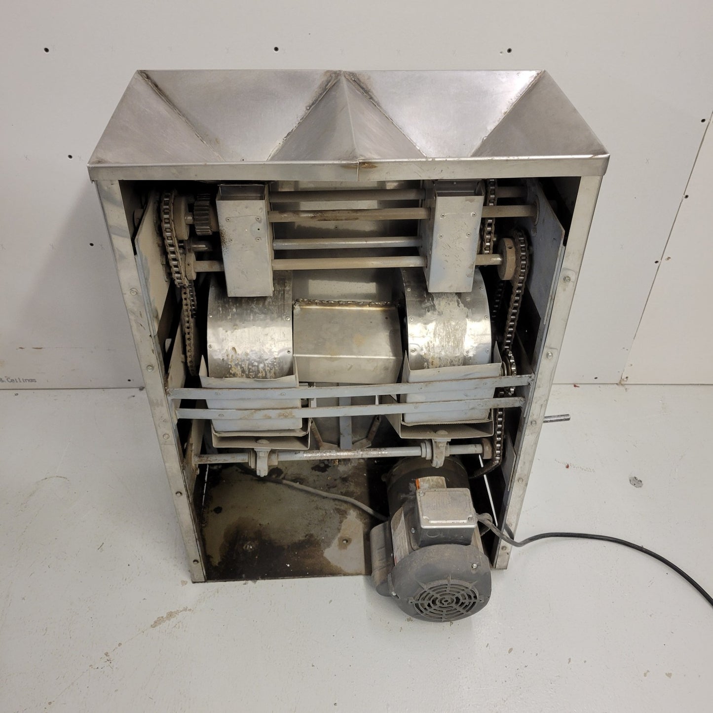 Grain Flour Grinder Mill Manual Dump Handle w/ Electric Dayton 5GD60BA Motor