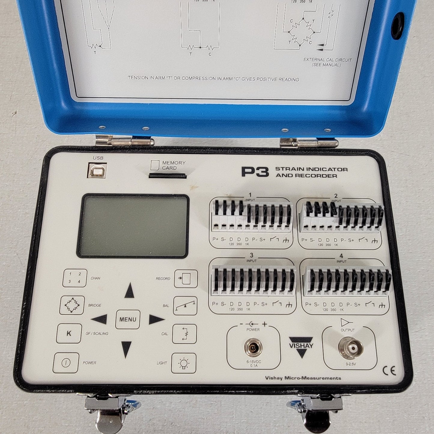 Vishay Micro-Measurements P3 Strain Indicator and Recorder Bridge Load Cell