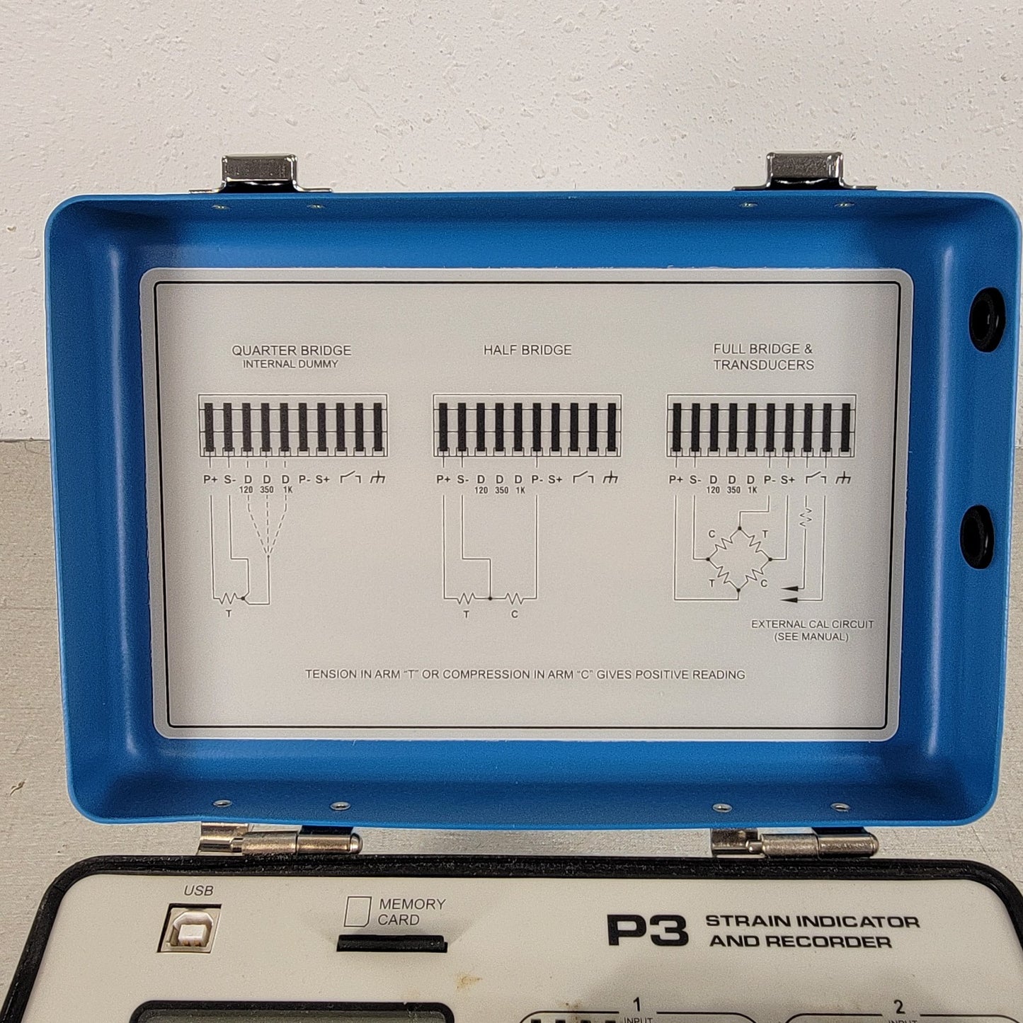 Vishay Micro-Measurements P3 Strain Indicator and Recorder Bridge Load Cell