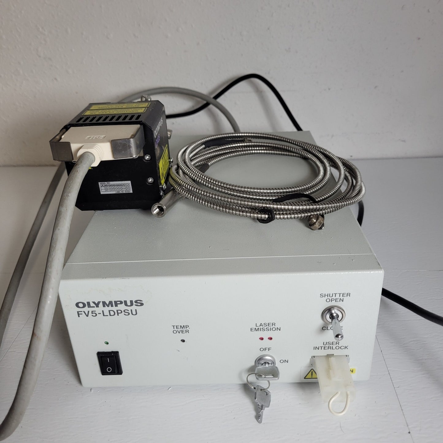 Olympus FV5-LD405 Confocal Laser 405nm UV Purple 25mW w/ FV5-LDPSU Power Source