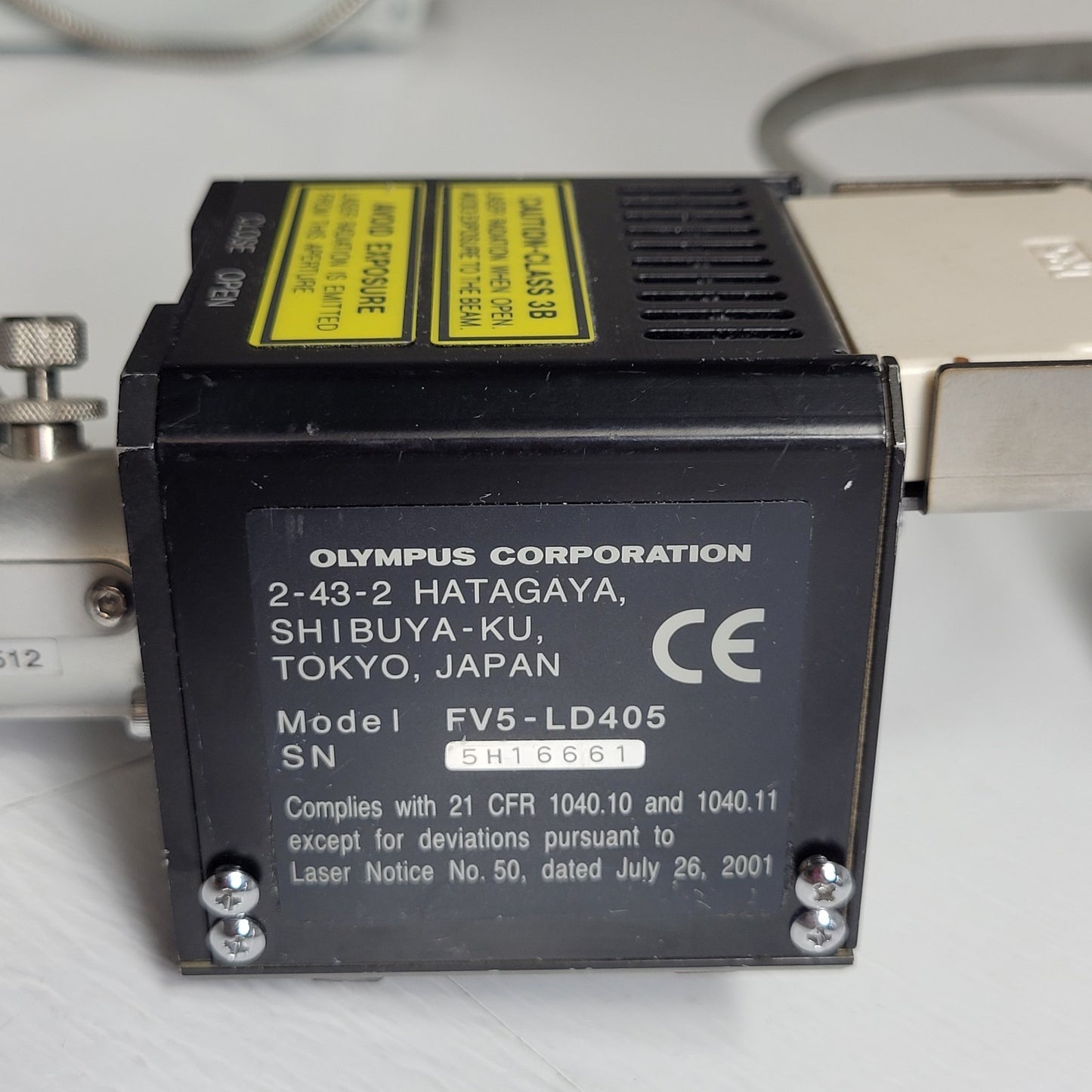 Olympus FV5-LD405 Confocal Laser 405nm UV Purple 25mW w/ FV5-LDPSU Power Source