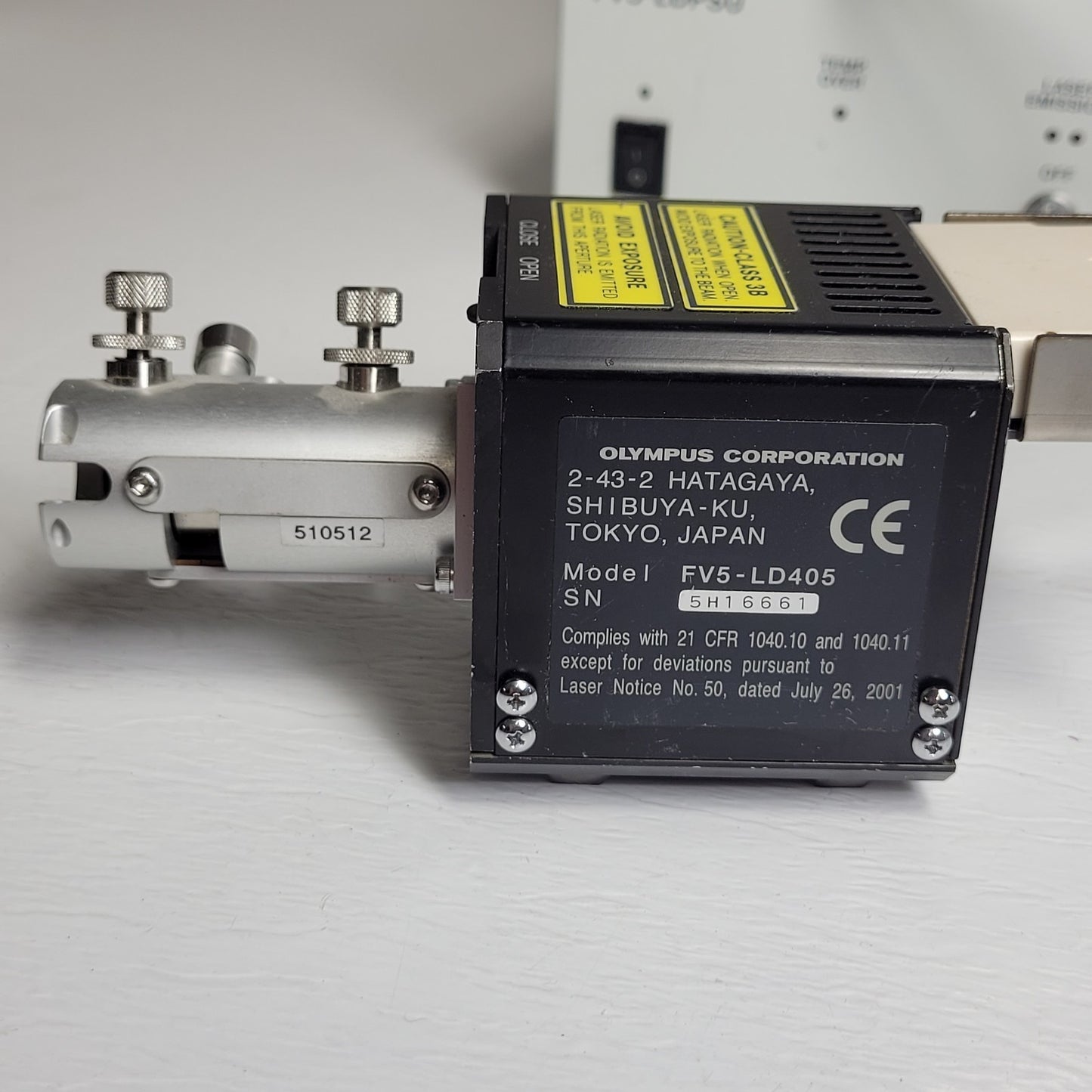 Olympus FV5-LD405 Confocal Laser 405nm UV Purple 25mW w/ FV5-LDPSU Power Source