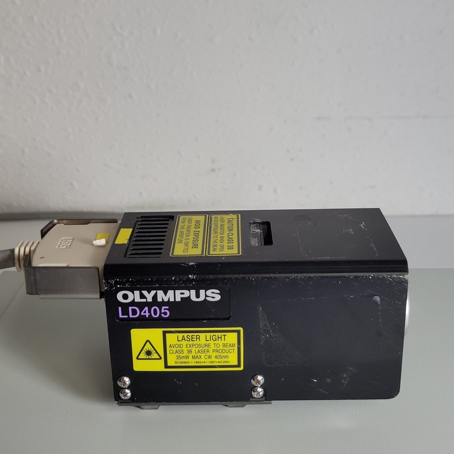 Olympus FV5-LD405 Confocal 405nm UV Blue Laser 25mW w/ FV5-LDPSU Power Supply